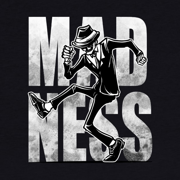 Madness Skull dance illustration design by ROCKHOPPER